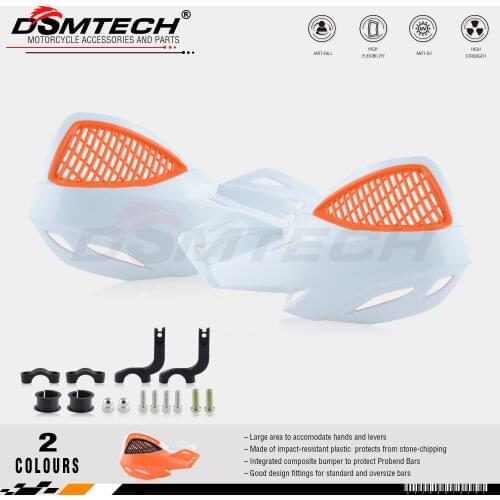DSMTECH KT handguards for motorcycle fit for 7/8" 22mm Handlebar 1-1/8 28mm Fat Bar CR XR YZ WR EX TTR CRF WRF EXC DRZ