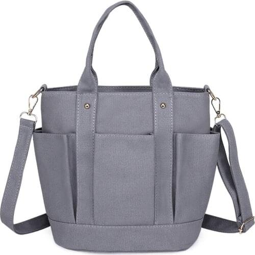 Korean Canvas Shoulder Bag Luxury Women Bags Designer Women Messenger Bag Female Simple Handbag tote