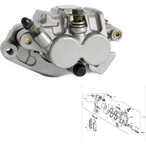 Front Brake Caliper For Honda CR125R CR250R CRF150F CRF230F XR650R CR 125R 250R 2000 CRF 150F 230F 2003-2009 2012-2016 XR 650R