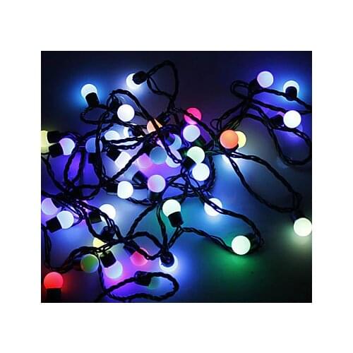 IWHD 5M LED Cristmas Lights LED 110/220V Cotton Ball Light LED Fairy Christmas Lights Outdoor Luces Decoratives DE Navidad