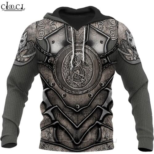 CLOOCL Fashion Mens Hoodies Fenrir Wolf Viking 3D Printed Hoodie Sweatshirt Harajuku Slim Streetwear Unisex Jogging Tracksuit