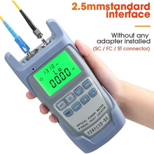 All-IN-ONE Optical Power Meter with 5MW /10MW VFL Visual Fault Locator optical fiber tester