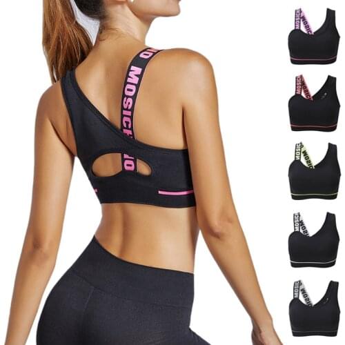 Yoga Bra Women Tops Sportswear Female Fitness Brassiere Cotton Breathable Active Wear Sports Underwear Women Padded Push Up Bra