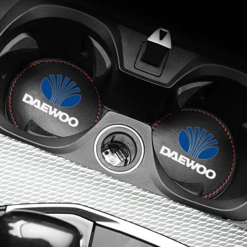 1pcs Car Cup Holder Coaster Non slip Pad Mat Interior Decoration For Daewoo Espero Nexia Matiz Lanos