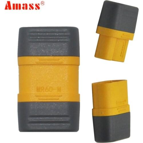 2pair/lot Amass MR60 Plug 3.5mm 3 core Connector Three-core Plug T plug Interface Connector Sheathed w/Protector Cover 40%off