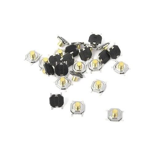 50Pcs Momentary Tact Tactile Push Button Switch 4x4x3mm 4-pin SMD
