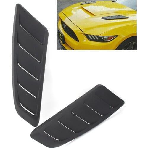 Car Universal Air Flow Intake Hood Scoop Vent Louver Panel Bonnet Cover Decor ABS Plastic
