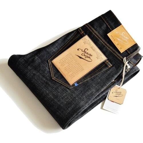 SAUCE ORIGIN Mens Jeans 925 Real Silver Buttons Jeans JAPAN BLUE Top Selvedge Denim Tapered Legsl Handmade 16 Oz
