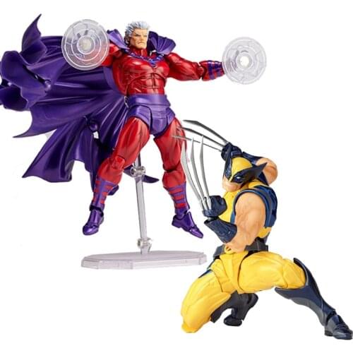 Marvel Super Hero Venom Spiderman Deadpool Carnage Gwen Collectible Toys X-Men Magneto Wolverine Action Figures