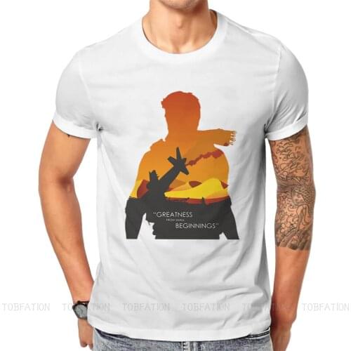 Mass Effect Commander Shepard Asari Game 100% Cotton TShirts Greatness From Small Beginnings Mens T Shirt Funny Tops 6XL