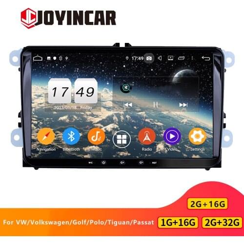 JOYINCAR Android 2Din Autoradio For VW/Volkswagen/Golf/Polo/Tiguan car Radio GPS Navigaton Car Multimedia player head unit