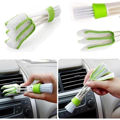Computer Keyboard Brush Window Air-Conditioner Dust Car Air Vent Double Ended Towel Car Wheel Clean Brush
