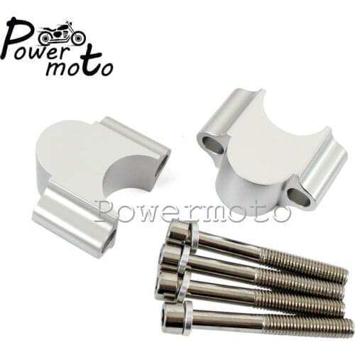 Motorcycle Rise 7/8" 1 1/8" 22mm 28mm Handlebar Riser Higher Extend Clamp Bracket Kit For Honda CRF 125 250 ATV Kawasaki