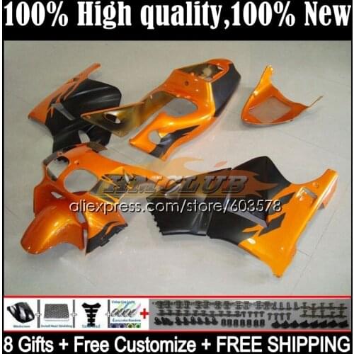 Body For HONDA VFR400 R V4 VFR400RR RVF400R VFR400R 1987 1988 34CL.15 RVF VFR 400 R RR 400R CC NC24 87 88 Fairings Orange black