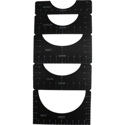 5Pcs T-Shirt Alignment Ruler Tshirt Ruler Guide Vinyl Tee Shirt Measurement Tool for Making Center Design