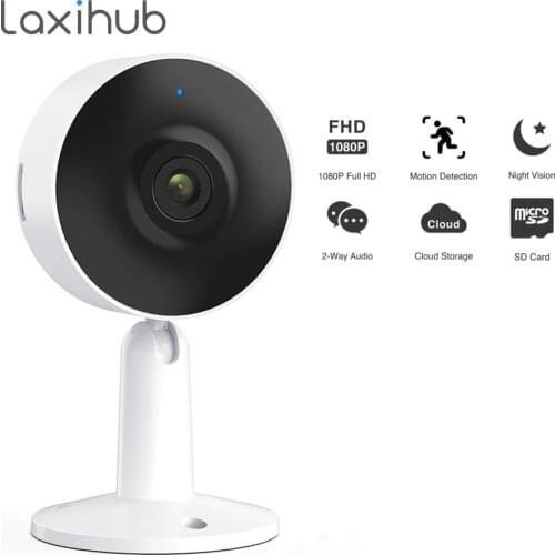 Laxihub 1080P/2K Mini Camera Home Wi-Fi IP Camera Video Surveillance Indoor Security Baby Monitor 3MP Webcam Two Way Audio