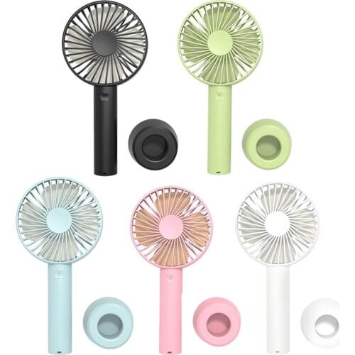 Small Handheld Battery Operated Face Fan Portable & Rechargeable 3 Setting for Travel