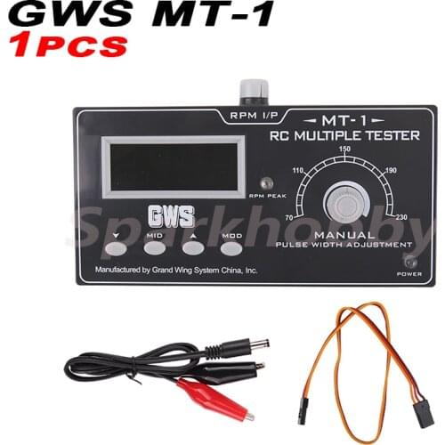 1PC Sparkhobby GWS MT-1 Multifunctional Tester High Precision Servo Tester Speed Tester Propeller Tachometer For RC Models