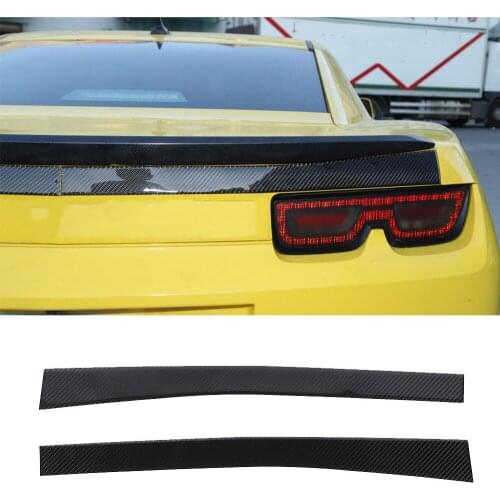 Carbon Fiber Tailgate Molding Trim Rear Door Trunk Lid Moulding Protector Cover Fit for Chevrolet Camaro 2012-2015 Assessoires