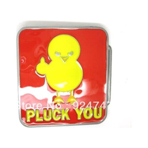 Pluck You Novelty Interchangable Steel Enammeled Belt Buckle Top Quality