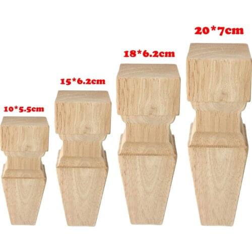 Furniture Legs of Sofa TV Cabinet Seat Legs Solid Wooden Furniture Parts Art Carved Decorative European Mid Century Modern Style
