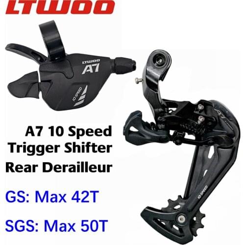 LTWOO A7 1x 10 Speed Groupset 10s Rear Derailleur Right Shifter GS SGS medium long cage leg compatible for shimano deore