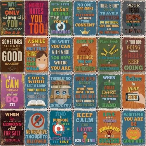 Family Rules Metal Tin Sign Vintage Plates For Wall Pub Home Art Retro Bar Decoration DU-4708