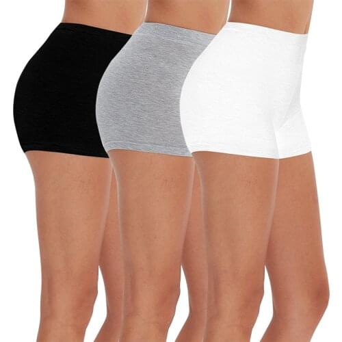 2pcs/3pcs skinny black white gray women summer autumn safety shorts Eco-friendly viscose spandex shorts M30225