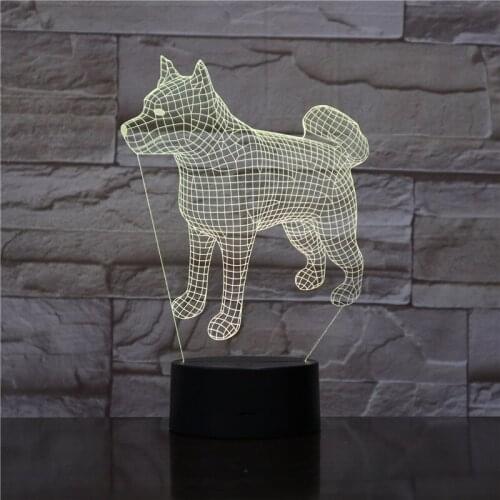 LED Smart Night Light 3D Nightlight Pet Dog USB Powered Smart Phone Control Baby Room Decor Gift Dropshipping