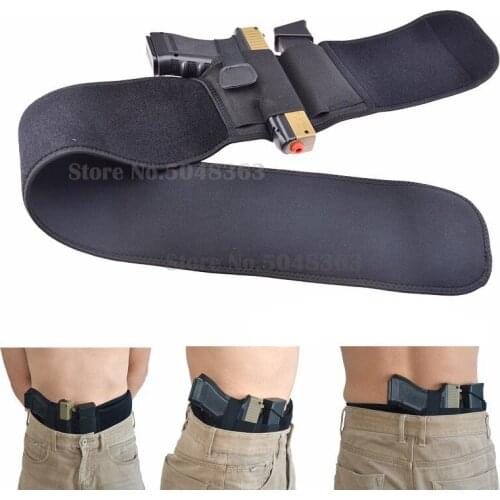 Tactical Pistol Belly Band Waist Gun Holster Phone Holder Belt Girdle Outdoor Hunting Accessories For Glock 17/Colt 1911/HK usp