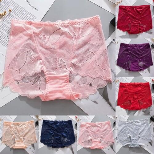 Underpants Hot Sale High Quality Sexy Women Fashion Lace Flowers Breathable Panties Lingerie Briefs Panties For Dropshipping
