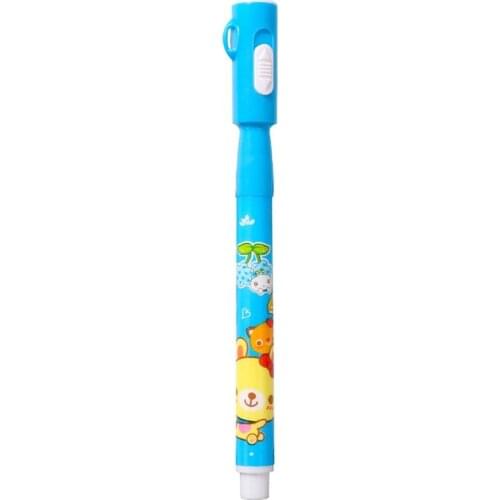 Magic 2 In 1 UV LED Light Ultra Violet Flashlight Marker Drawing Penlight Highlighter Invisible Ink Pen School Office Stationery