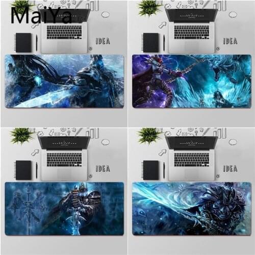 Maiya Top Quality World of Warcraft Lich King Unique Desktop Pad Game Mousepad Free Shipping Large Mouse Pad Keyboards Mat