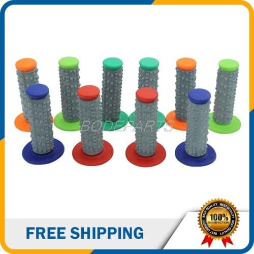 Motorcycle Parts Universal Particles Handlebar Rubber Gel Hand Grip Brake Handle Grip For Dirt Pit Bike Motocycle Free Shipping