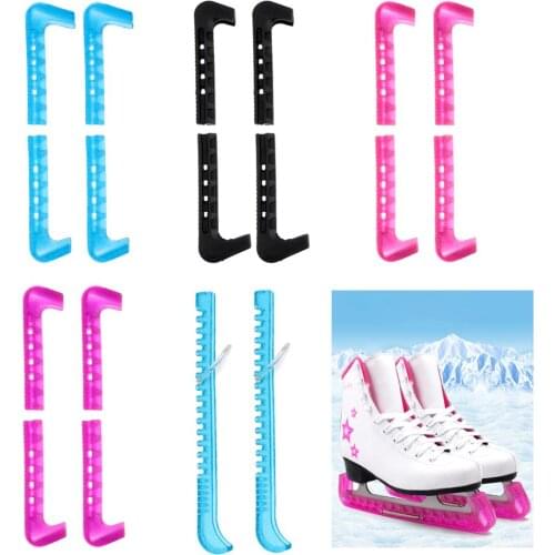 2 pcs Soft Plastic Ice Hockey Figure Skate Blade Guard Cover Protective Non-slip Prevent Skate Shoes Protector Ice Skate Guards