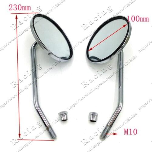 Chrome M10&M8 universal motorbike side mirrors motorcycle rearview mirror moto FOR Aprilia Bmw Buell Ducati YAMAHA Tirumph KTM