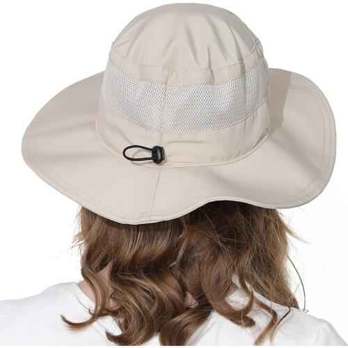 New Bucket Hat Spring And Summer Fisherman Hat For Men and Women Polyester Quick-drying Wide-brim Sunshade Hat