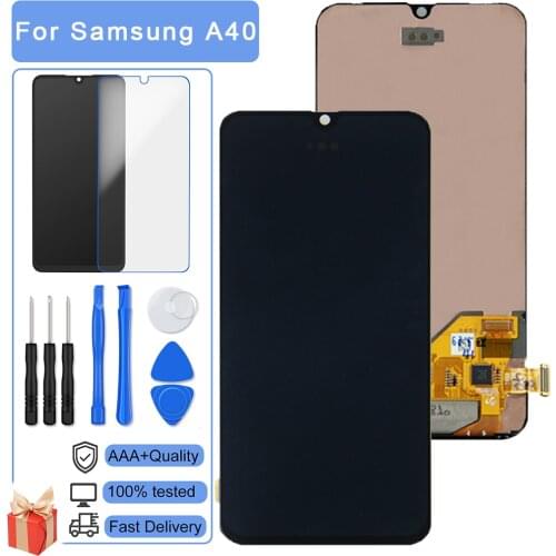 100% Test Perfect Quality LCD For Samsung Galaxy A40 A405 A405F A407 LCD Display 3D Touch Screen Digitizer Assembly Replacement
