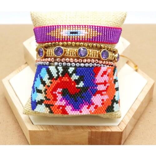 ZHONGVI 2021 Bohemia Bracelet Jewelry Fashion New Evil Eye Bracelets For Women Handmade Loom Beads Armband Girls Gift Wholesale