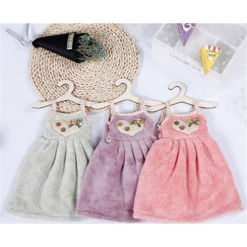 Clean Hearting 1PC Kitchen Cleaning Wash Cloth Dishcloth Magic Hand Towel Wiping Washing Bathroom Office Clothes Towels Hanging