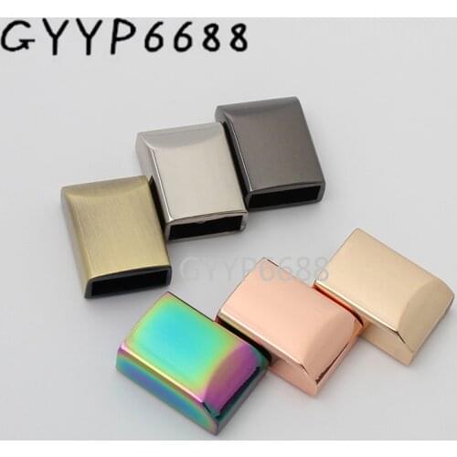 10-30-100pcs 7 colors rose gold rainbow color end clip for chain purse handbag decoration accessories bag hardware