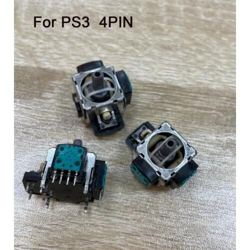 10PCS Original Used 3D Analog Stick Sensor 4pin 3D Rocker For PS3 Controller Repair Parts