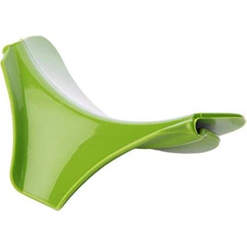 3 PiecesSilicone Soup Diversion Mouth Anti-spill Drain Spout Slip On Mess Silicone Liquid Funnel for Pots Pans Bowls and Jars