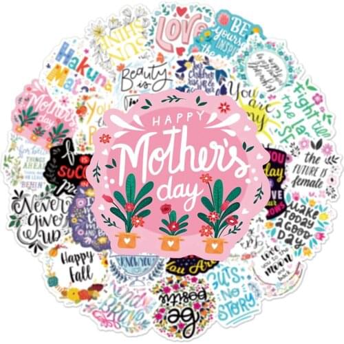 50Pcs Study Room Motivational Phrases Sticker Inspirational Life Quotes Stickers DIY Laptop Scrapbooking Office Graffiti Decals