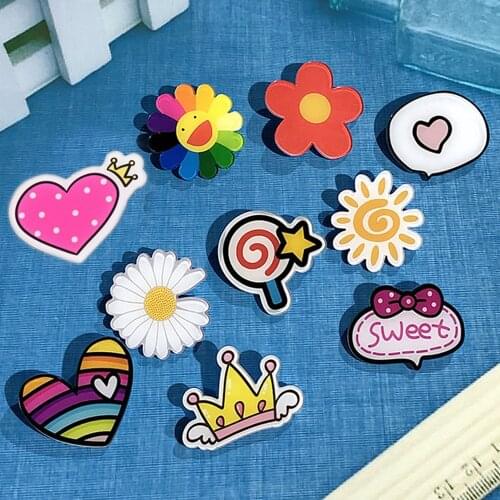 50pcs 10 Styles Mix Cute Flower Angel Crown Sweet Heart Flatback Planar Resin Cabochon DIY Craft Embellishments Houten Decoratie