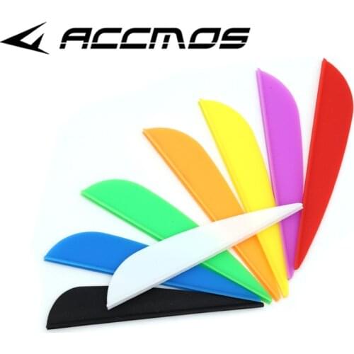 60pcs/lot Rubber Arrow Van 2.5 inches Plastic Fletch Vanes Archery Feathers for arrow Archery DIY