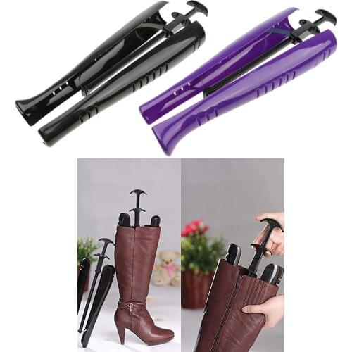 2PCS Boot Stand Holder Shaper Shoes Tree Stretcher Support Keeper with Handle Long Boot Shaper Stretcher Shoe Organizer