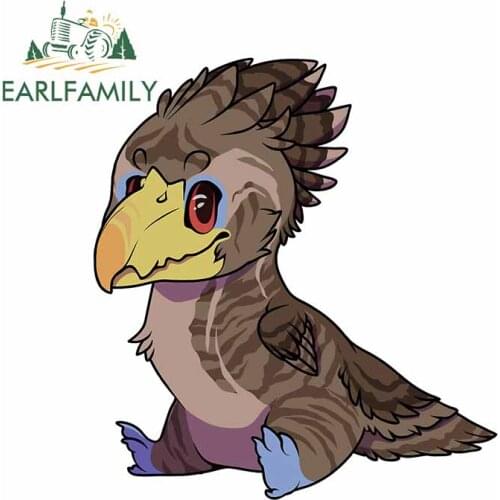 EARLFAMILY 13cm x 11.8cm for Terror Bird Monster Personality Laptop VAN Car Stickers Decal Occlusion Scratch Windows Decoration