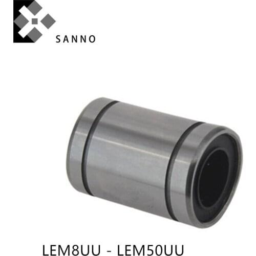 European tandard linear bearing LEM8UU - LEM50UU cnc bush ball bearings for 3D printer machine