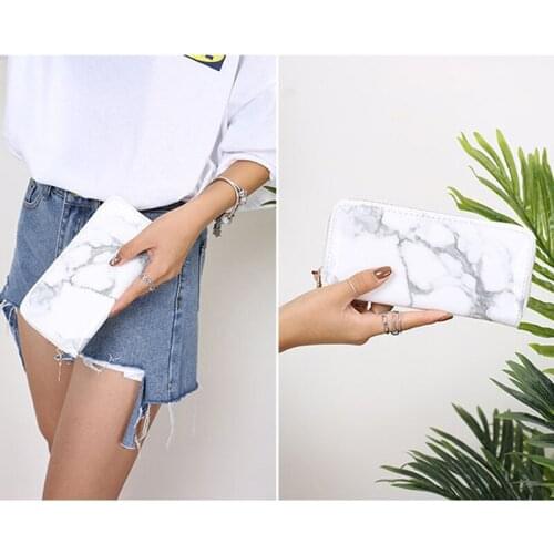 Marble Pattern Clutch Bags Fashion Printing Women Ladies Zipper Bags High Quality Small Wallet
